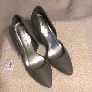 Christian Soriano Gray Swede Size 7.5 NEW
